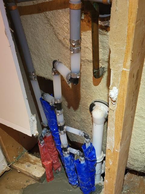 We responded to our customer in Douglasville, GA for a slab leak causing a water line to leak under the concrete. To access the problem, we removed the concrete and excavated around the water lines to locate the leak. Once the leaking pipe was exposed, we made the necessary repairs and restored water service. After confirming the repair was leak free, we poured the concrete back and left it with a rough finish. The slab leak has been successfully repaired and the plumbing system is now operating properly.