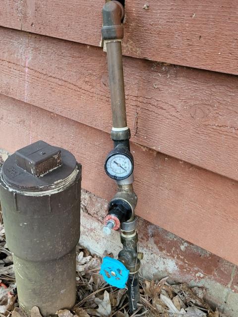 We responded to our customer in Johns Creek, GA to upgrade the main water line pressure control system. We installed a new 3/4 inch Watts 25AUB Pressure Reducing Valve (PRV) and a 3/4 inch brass emergency shut off ball valve where the main water line enters the building. This helps regulate high water pressure and protects the plumbing system from damage. We also installed a new hose bibb downstream of the PRV for controlled exterior water access. After completing the installation, we tested the system for proper pressure regulation and leak free operation. The main water line is now operating safely and efficiently.