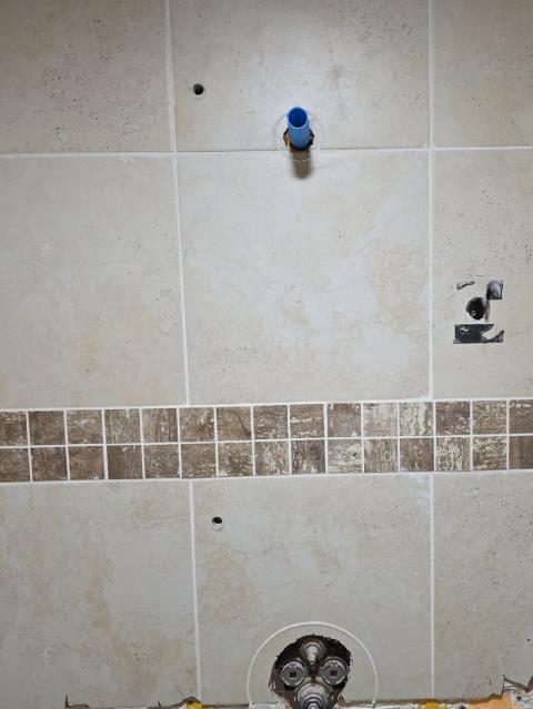 We responded to our customer in Stone Mountain, GA to assist with a bathroom remodel project. We carefully removed the shower trim and fixtures to allow for tile replacement around the shower area. All plumbing components were protected to prevent damage during the renovation. The shower is now prepped and ready for the new tile installation.