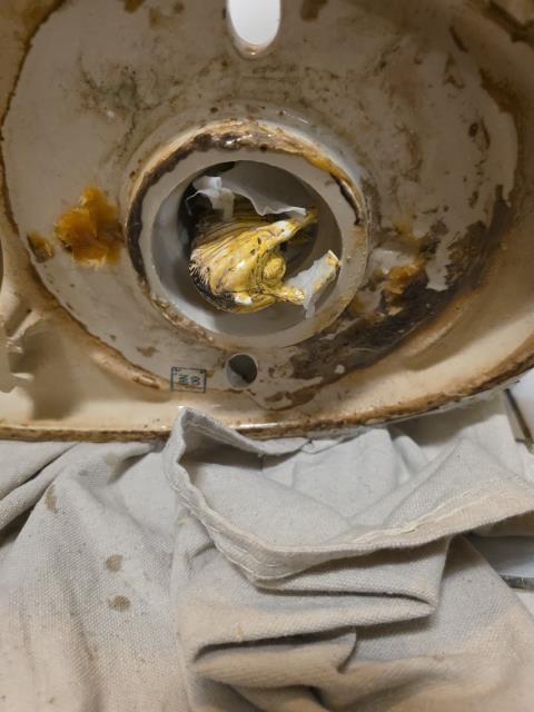 We responded to a Daycare in Marietta, GA for two clogged toilets and one toilet continuously running. Upon inspection, we had to pull both toilets to physically remove toys lodged in the trap, which were causing the blockages. We also replaced a Sloan diaphragm in the third toilet to correct the constant running issue. After completing the repairs, we reset the toilets and tested all fixtures for proper flushing and leak free operation