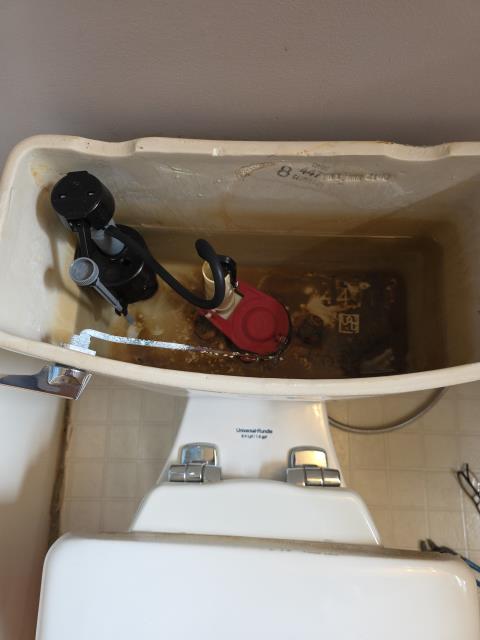We responded to our customer in Hiram, GA after they reported a toilet continuously running. Upon inspection, we found the fill valve and flapper were worn and not sealing properly, causing water to constantly run into the bowl. We replaced both the fill valve and flapper to restore proper flushing function. After completing the repair, we tested the toilet to confirm proper operation and leak free performance. The toilet is now functioning correctly with no running water.
