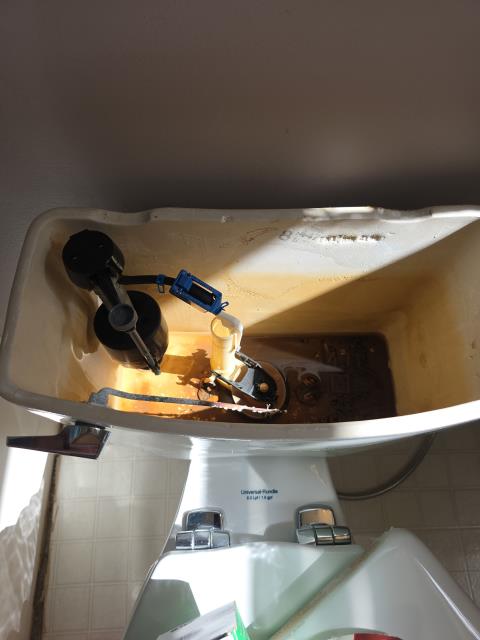 We responded to our customer in Hiram, GA after they reported a toilet continuously running. Upon inspection, we found the fill valve and flapper were worn and not sealing properly, causing water to constantly run into the bowl. We replaced both the fill valve and flapper to restore proper flushing function. After completing the repair, we tested the toilet to confirm proper operation and leak free performance. The toilet is now functioning correctly with no running water.