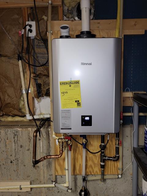 We responded to our customer in Marietta, GA to replace an old tankless water heater that needed upgrading. We removed the existing unit and installed a new Rinnai tankless water heater to provide reliable, on demand hot water. All water, gas, and vent connections were properly secured during installation. Once the installation was completed, we tested the system for proper operation and leak free performance.