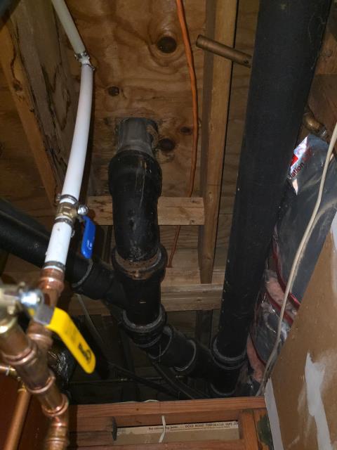 We responded to our customer in Marietta, GA to inspect the cast iron drain lines throughout the home due to concerns about their condition. We evaluated the piping to check for signs of wear, corrosion, or potential failure. Based on our findings, we recommended replacing a section of the cast iron drain line to prevent future issues. We will provide the customer with an estimate for the necessary drain line replacement.