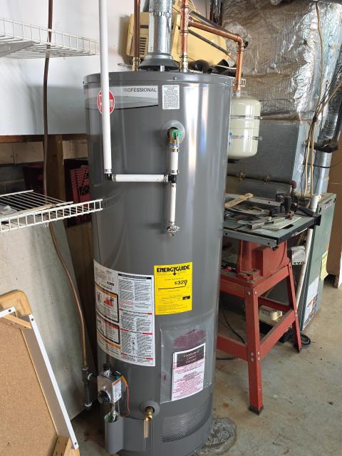 We responded to our customer in Woodstock, GA to replace a 50 gallon gas water heater and pressure reducing valve (PRV) located in the garage. We removed the existing water heater and installed a new unit, along with replacing the PRV to ensure proper water pressure throughout the home. All gas and water connections were secured during installation. After completing the work, we tested the system for proper operation and leak free performance.