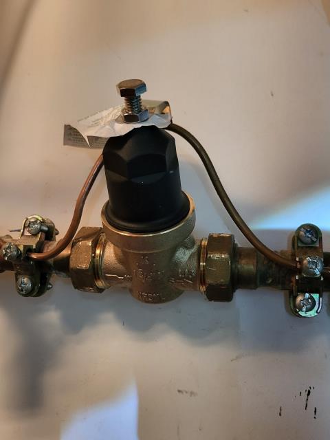 We responded to our customer in Marietta, GA to address high or inconsistent water pressure in the home. Upon inspection, we determined the pressure reducing valve (PRV) had failed. We removed the old valve and installed a new pressure reducing valve to properly regulate incoming water pressure. Once the installation was completed, we tested the system for proper pressure and leak free operation.