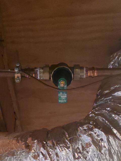 We responded to our customer in Alpharetta, GA after they reported a toilet constantly running. Upon inspection, we found the home’s water pressure was at 110 PSI, which is above the recommended level of 80 PSI and can cause plumbing issues. We replaced the pressure reducing valve (PRV) to bring the pressure back to a safe range. We also rebuilt the toilet to stop the continuous running. After completing the work, we tested the system for proper operation and leak free performance.