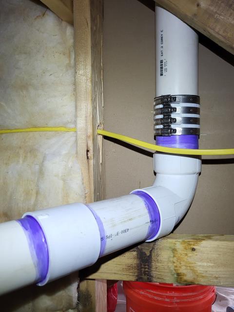 We responded to our customer in Villa Rica, GA after they reported a sewer leak near the stairs. Upon inspection, we found a hole in the main sewer line underneath the stairs. We repaired the damaged section of the drain pipe to stop the leak and restore proper drainage. After completing the repair, we tested the system for leak free operation. The sewer line is now functioning properly with no leaks.