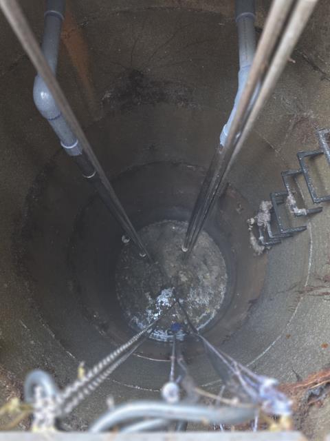 We responded to a neighborhood in Acworth, GA that was concerned they were loosing sewage into the river behind the neighborhood due to the sewage smell in the neighborhood. Once our team was on site, we determined that the lift station was in fact leaking sewage into the river behind the neighborhood. We returned the following day to dig up lift station vault and replaced galvanized lines going into lift station well with new PVC piping. We also replaced the rusted and leaking galvanized drain lines going into the lift station well with new PVC piping. Our team also installed new two new check valves and two new shut off valves. Once repair was complete, we tested pumps and new PVC lines for proper operation and proper drainage. After test was complete, we filled in vault area. 