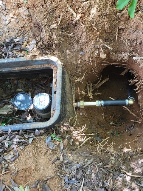 We responded to our customer in Marietta, GA to replace a water line between the house and the meter. We ran a new water service line to ensure reliable water flow and eliminate existing issues. As part of the project, we also reconnected the irrigation line to the new water line. All connections were properly secured during installation. Once the work is completed, we will restore water service and test for proper, leak free operation.