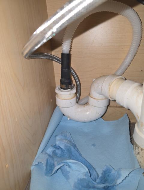 We responded to our customer in Villa Rica, GA after they reported a leak under the kitchen sink. Upon inspection, we found the dishwasher drain line was not properly connected, causing water to leak during use. We secured and reconnected the drain line to restore proper drainage. After completing the repair, we ran water and tested for leak free operation. The kitchen sink area is now functioning correctly with no leaks.