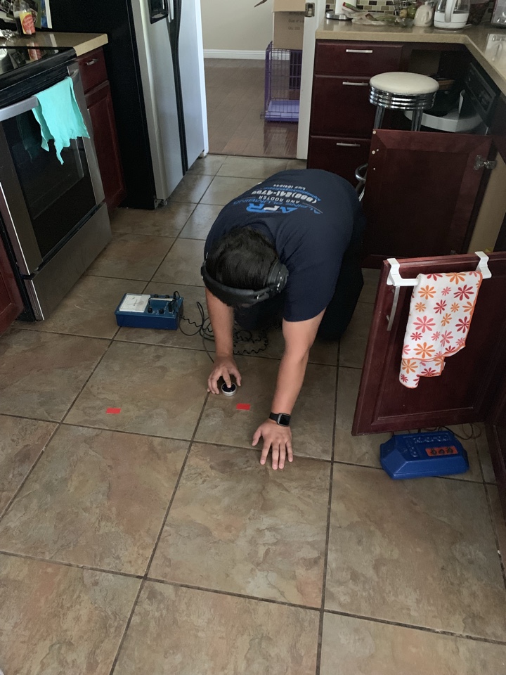 Slab leak detection in the city of Diamond bar