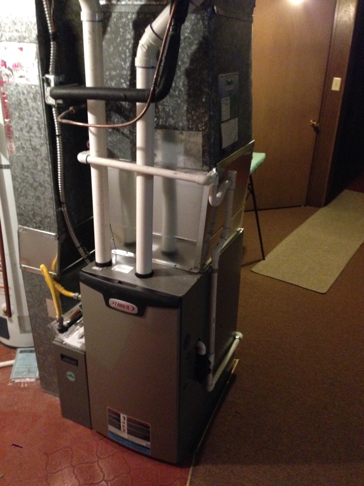 Install new Lennox furnace