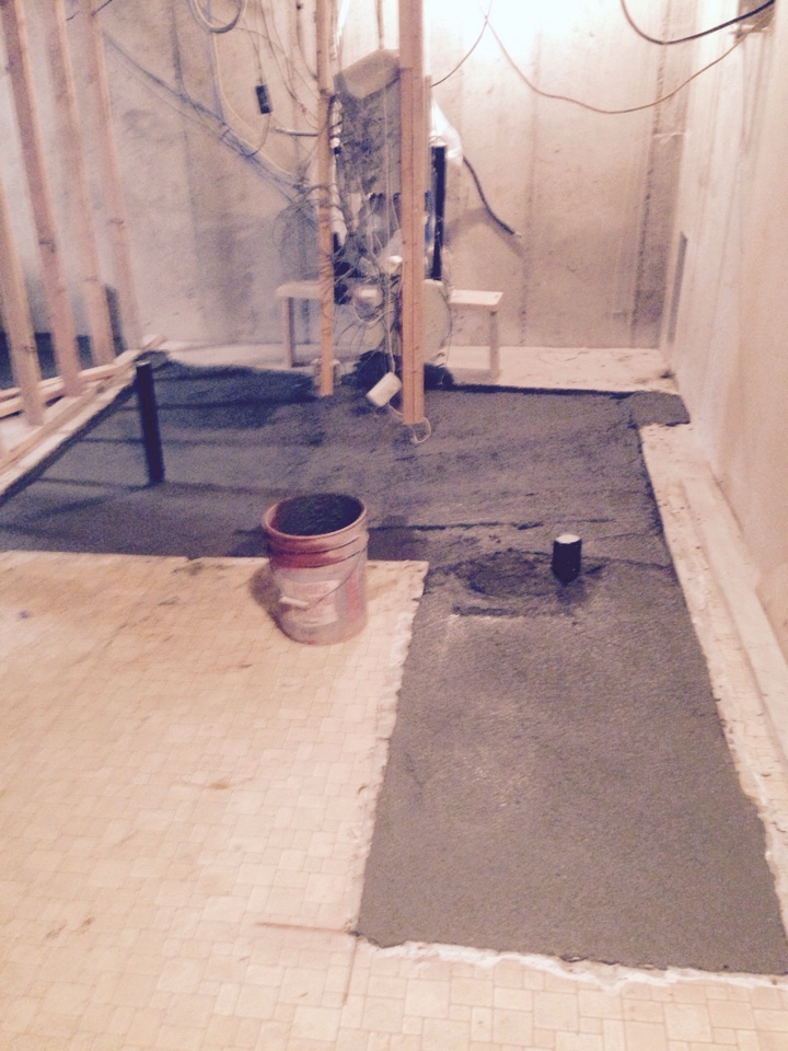 Basement kitchen and bathroom remodel