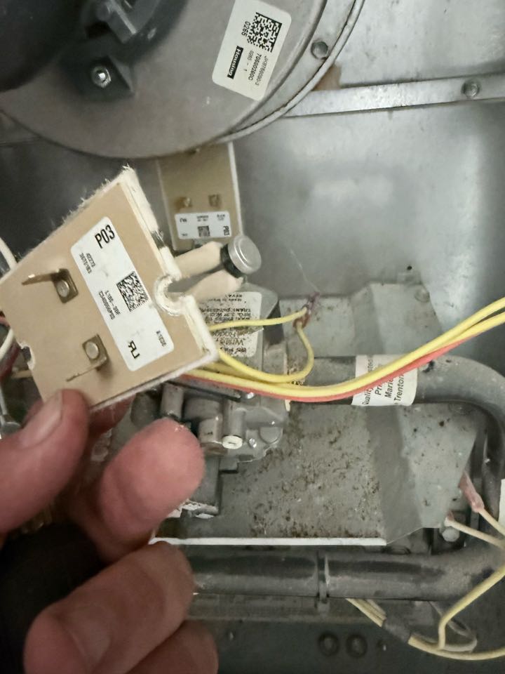 Completed heating repair in Highland Village. Customer had no heat. System is now working properly 