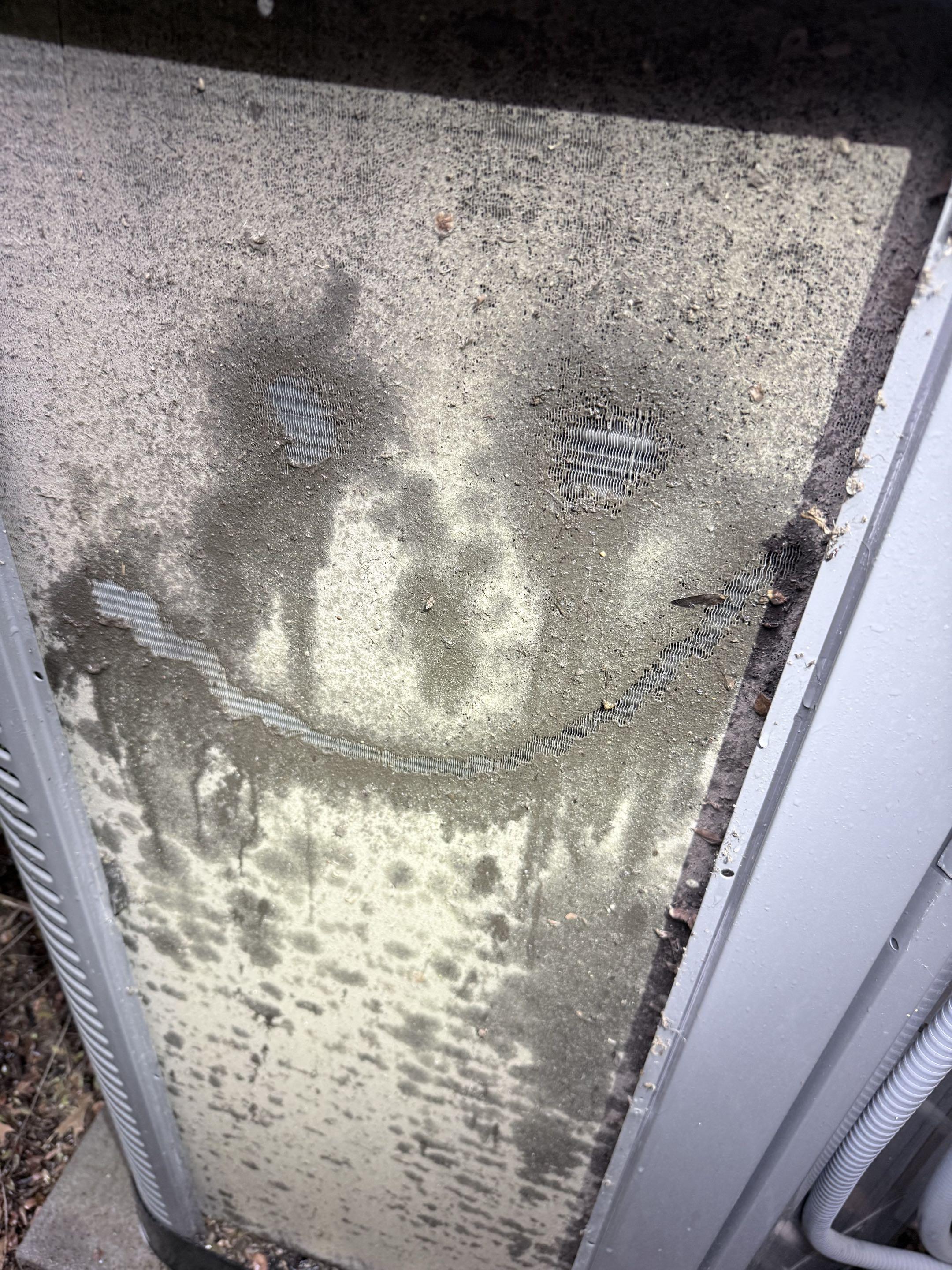 Arrived to home in Highland Village with no ac found condenser coil completely covered and start cap dead after giving unit a good clean and replacing start cap home is back cooling properly 