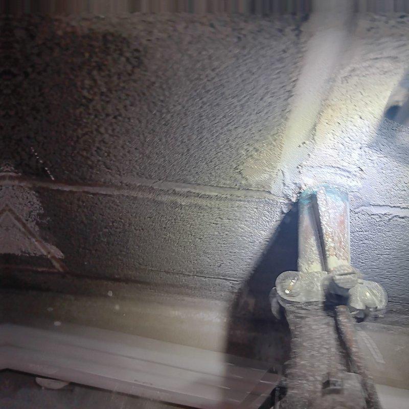 Responded to emergency call regarding exterior water line break. Upon inspection, discovered damaged pipe section with visible water leakage affecting surrounding soil and concrete. Assessed structural elements for potential water damage to nearby building components. Repaired broken section of exterior water line to restore proper water service.