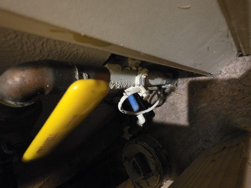 Completed installation of approximately 60 feet of 1 1/4" gas piping inside the structure. Connected new gas line to existing meter on exterior wall and ran flexible gas line to service area. Properly secured all components with appropriate brackets and ensured system integrity through pressure testing.