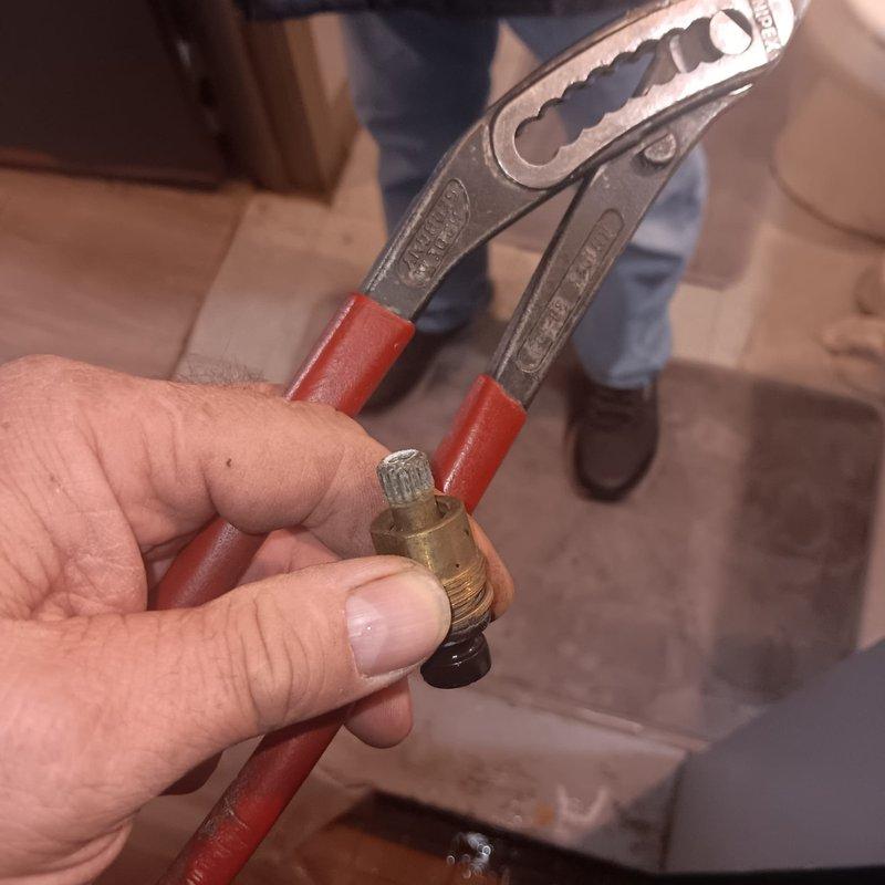 Responded to commercial property for shower valve repair. Removed and replaced faulty hot and cold control valve cartridge assembly, restoring proper temperature control and water flow to the shower fixture.