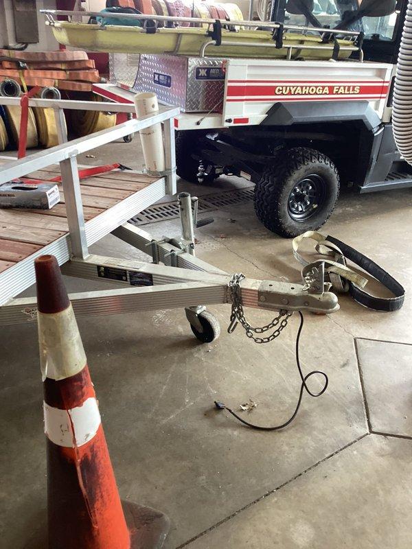 Provided estimate for cleaning six drains at commercial fire station facility, primarily consisting of small floor drains throughout the apparatus bay and storage areas. Assessed drainage system layout and documented existing conditions with photographs to determine scope of work and equipment requirements for drain cleaning services.