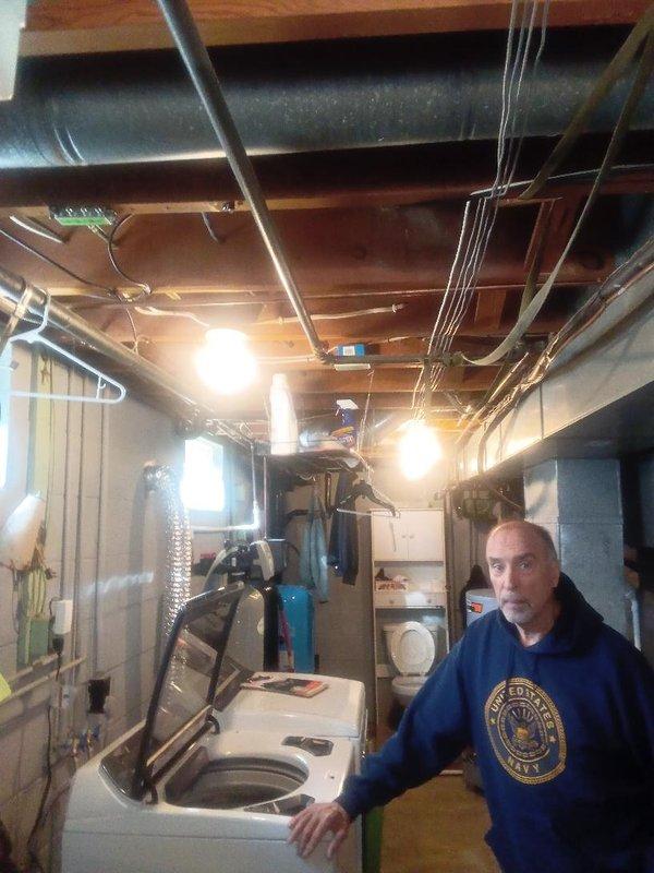 Installed approximately 25 feet of interior gas piping to extend service from the exterior meter assembly to the basement utility area. Routed new gas line through basement ceiling joists using appropriate hangers and supports, terminating near laundry and mechanical equipment location. All connections were pressure tested, inspected for leaks using approved detection methods, and verified to meet code requirements for residential gas installations.