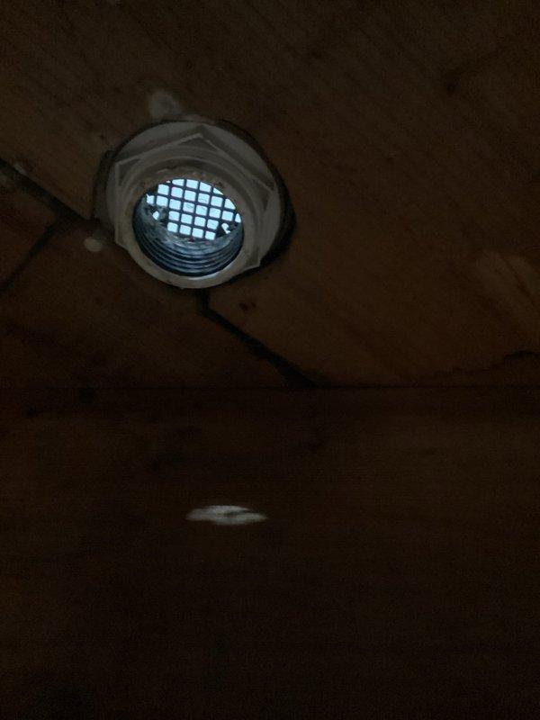 Responded to emergency plumbing call for tenant reporting complete loss of bathroom functionality due to collapsed or disconnected drain stack from bathroom. Accessed utility area and inspected main drain system, including stack connections and cleanout access points. Documented existing conditions of drainage infrastructure and assessed structural integrity of plumbing components to determine extent of repairs needed for restoration of bathroom service.