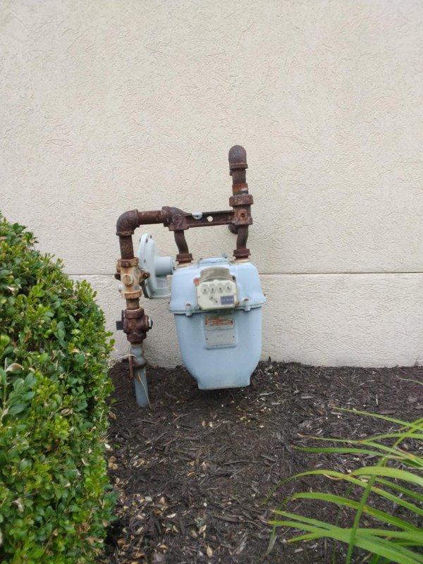 Installed 10 feet of new gas piping to an outdoor tap location, connecting from the existing gas meter to the designated endpoint. Protected interior work areas with plastic sheeting during the installation process to maintain cleanliness and prevent debris contamination.