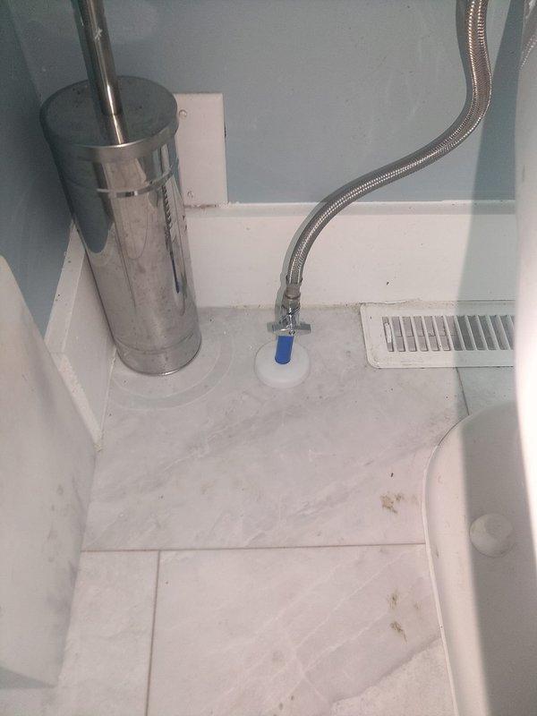 Replaced severely corroded drain stack due to advanced deterioration and rust compromise. Installed new plumbing stack with proper connections to toilet flange and drainage system, ensuring all fittings were secured and tested for proper flow and seal integrity.