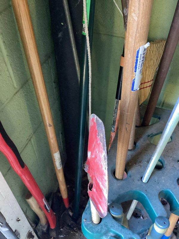Responded to service call for evaluation of main soil stack running from garage to second floor. Inspected cast iron drainage line for potential damage or deterioration requiring repair or replacement. Documented current condition of plumbing system with photographic evidence for assessment and future reference.