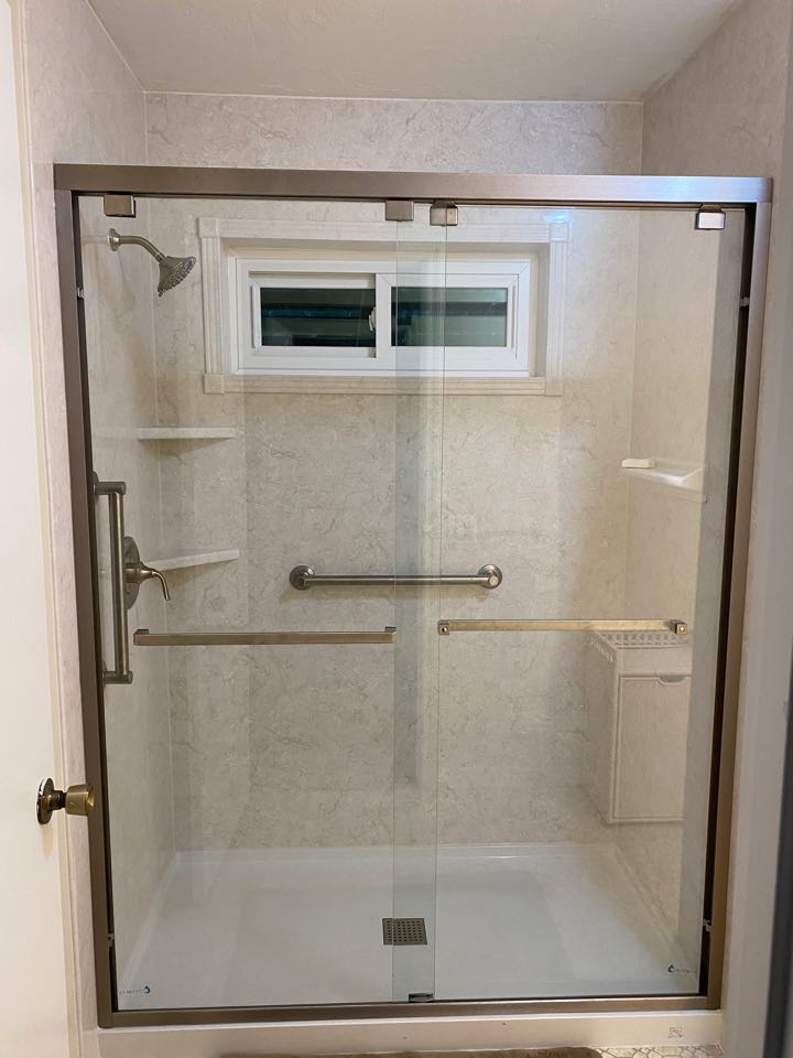 Dunnellon, FL - Welcome to the Ocala Baths family Mr. and Mrs. Shelton! These two wonderful customers trusted us with updating both of their bathrooms. One was a shower replacement, the other was a bath tub replacement. If you’re in the Dunellen area and need an bathroom update give us a call! Dunnellon, FL - Welcome to the Ocala Baths family Mr. and Mrs. Shelton! These two wonderful customers trusted us with updating both of their bathrooms. One was a shower replacement, the other was a bath tub replacement. If you’re in the Dunellen area and need an bathroom update give us a call!