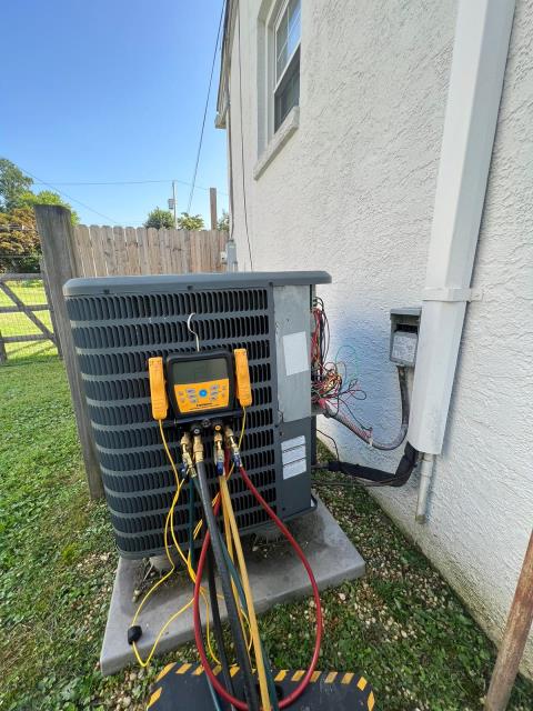 AC service call. Performed diagnostic on Goodman air conditioner. Found ac system is not working. need to replace ac compressor.