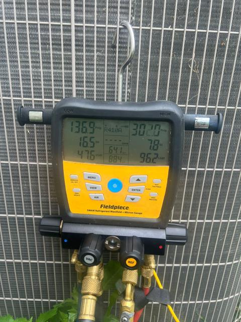 Ac repair service. Performed dual start assist replacement.