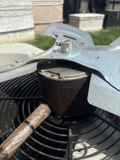 Completed AC repair and indoor air quality upgrade in Warminster, PA 18974. Installed a new condenser fan motor with a matching capacitor to restore reliable cooling. Also added a Honeywell AirBright 2 UV air purifier to improve indoor air quality. Work is covered by a 2-year parts and labor warranty.