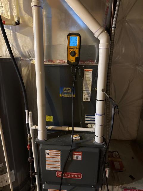 Completed pressure switch replacement for the first-floor heating system in Warrington, PA 189766. Performed seasonal maintenance on both systems, replaced air filters, and conducted a CO test—readings were high at light-off but within an acceptable range. Recommended switching the first-floor exhaust pipes for improved efficiency. Another neighbor is ready for the winter season.