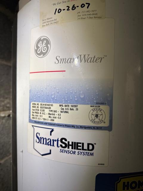 Completed service on a GE water heater in Churchville, PA 18966. Performed a full diagnostic and maintenance check to ensure safe operation and reliable hot water for the homeowner. Completed service on a GE water heater in Churchville, PA 18966. Performed a full diagnostic and maintenance check to ensure safe operation and reliable hot water for the homeowner.