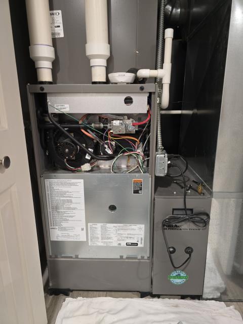 Performed a pressure switch on a furnace in Doylestown, PA 18902. Checked all functions and restored proper heating performance for the home.