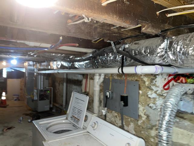 Responded to a service call in philadelphia, pa 19144 to inspect a system with drainage issues. Found that the vent pipes were improperly pitched and not glued, and the drain hoses inside the furnace were broken, causing leaks in the furnace cabinet. Also noted the condenser coil was heavily clogged and in need of chemical cleaning. Provided a full report and repair recommendations to restore system performance.