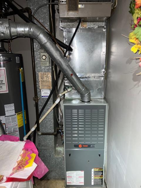 Performed a preventive heating tune-up on a trane furnace for a comfort club member in bensalem, pa 19020. Checked electrical connections, inspected filters, and tested efficiency to prepare for the colder months. Preventive service helps keep our members warm and worry-free.