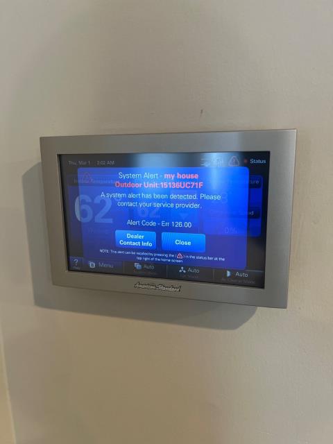 Responded to a new customer in ivyland, pa 18974, who found us on google. Their nine-year-old electric heat pump displayed error codes 68. 01, 184. 07, and 184. 08, and the system wasn’t producing any heat. Another company had already checked it, but the homeowner wanted a second opinion. Performed a full diagnostic to determine the cause and provide accurate recommendations.