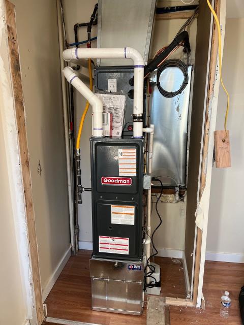 Wrapped up installation of a new goodman hvac system in philadelphia, pa 19146. A furnace and 1. 5-ton ac were installed with upgraded merv filtration, a properly routed gas line, and drilled intake/exhaust. The outdoor unit is securely mounted with extended power and control wiring, and condensation lines are installed with safety devices. Full system check and startup completed—system operating flawlessly. Installation is backed by a 1-year labor and 5-year parts warranty, keeping this home comfortable year-round.