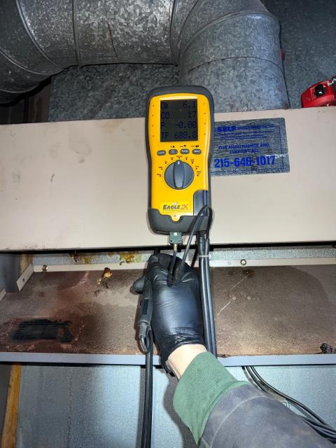 Wrapped up a heating system diagnostic for a commercial space in Warminster, PA 18974 after construction caused the power to be turned off. Our inspection revealed a double oil furnace with an empty tank, a gas furnace with a faulty thermostat that needs relocation, and a motor belt that was nearly torn. Recommendations were provided for repairs to restore safe and efficient heating for the property.