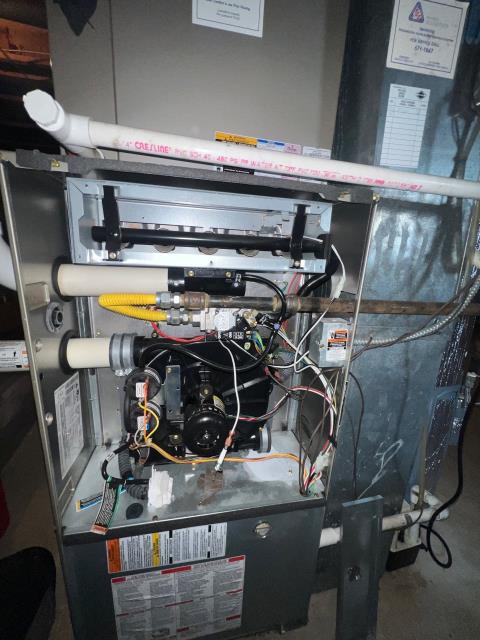 Scheduled annual heating maintenance for a new Comfort Club member in Warrington, PA 18976. Our technician performed a full furnace inspection, cleaned burners, checked airflow, verified thermostat operation, and tested safety controls. The home will be ready for reliable and efficient heating throughout the winter season.