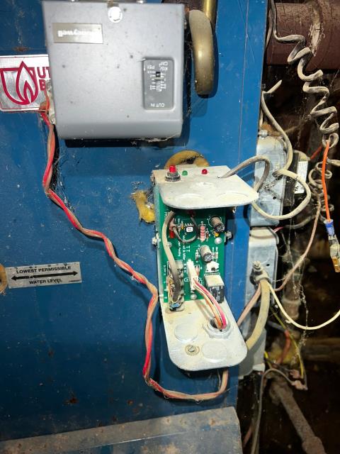 Completed a diagnostic visit in  philadelphia, pa 19143, after their natural gas steam radiator system was not holding pressure. Identified several issues, including an automatic feeder passing water incorrectly, a pressure relief valve that would not open, disconnected thermostat wiring, rusted steam bleeders, and multiple leaks in the piping. Recommendations were provided for a full chemical flush and repairs to restore safe and efficient operation of the boiler system.