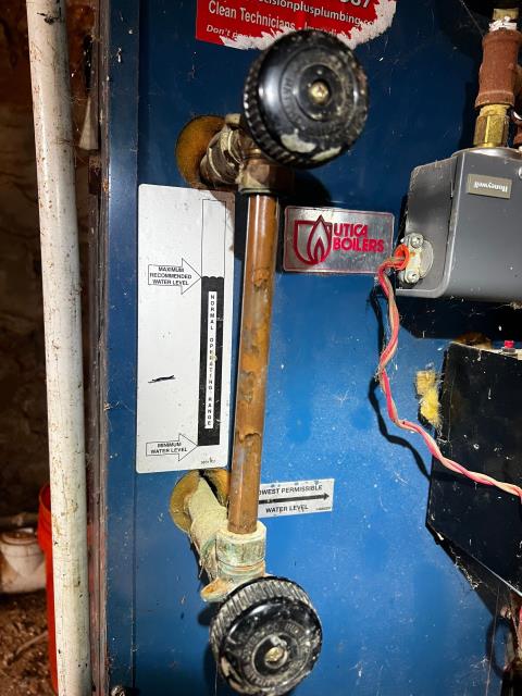Completed a diagnostic visit in  philadelphia, pa 19143, after their natural gas steam radiator system was not holding pressure. Identified several issues, including an automatic feeder passing water incorrectly, a pressure relief valve that would not open, disconnected thermostat wiring, rusted steam bleeders, and multiple leaks in the piping. Recommendations were provided for a full chemical flush and repairs to restore safe and efficient operation of the boiler system.