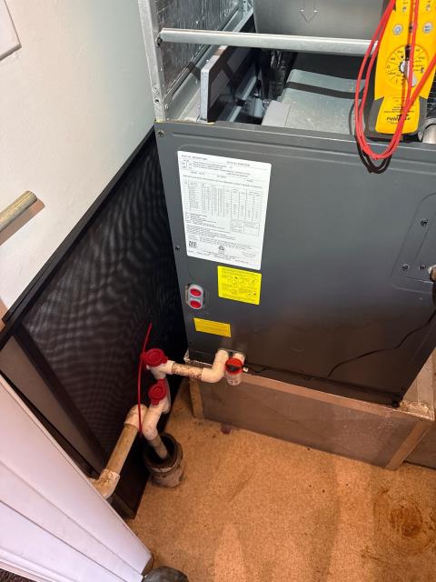 Completed a return visit to a residence in Philadelphia, PA 19145 to complete the next phase of HVAC service. Our specialist reconnected the high-voltage wiring to the air handler, reconnected the thermostat wiring, and installed a condensate trap and float switch to prevent future water leaks. We also checked and balanced the refrigerant levels to ensure the system runs efficiently and safely. Another reliable cooling setup ready for the changing fall temperatures!