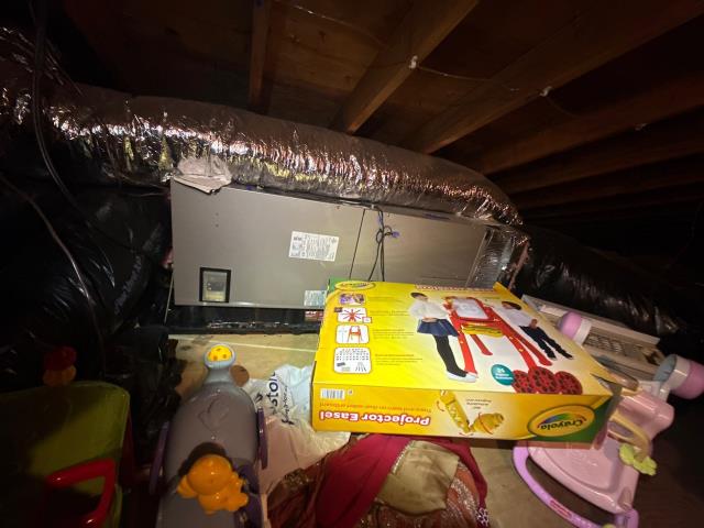 Wrapped up a diagnostic visit at a homeowner’s property to address ongoing issues with a mitsubishi electric indoor unit and a carrier central air system. The mitsubishi mini-split was found low on refrigerant, with quick-connect fittings using pipe sealant instead of proper field flaring, and the high-voltage wire run without conduit or proper support, contributing to operational issues. The carrier heat pump’s compressor had failed and was tripping the breaker, preventing heating. Both systems are under warranty, and the homeowner was advised on repair options to restore safe and reliable heating and cooling throughout the home.