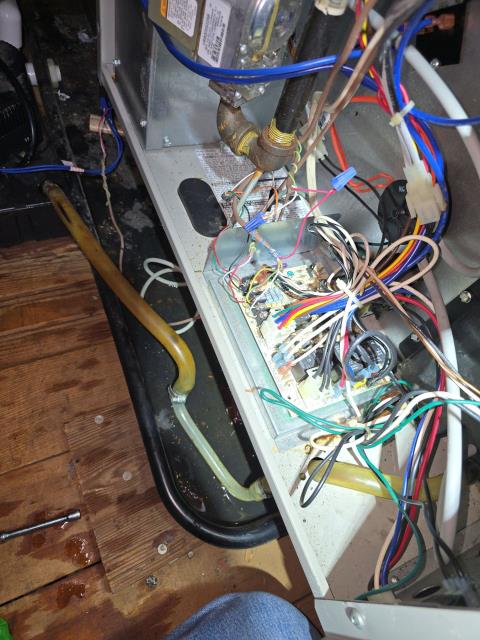 Performed a heating repair on a Gibson gas furnace in Hatboro, PA 19040. The system was randomly shutting down, and testing showed a clogged condensate line from the heat exchanger. Cleaned the condensate line, serviced the flame sensor, and verified proper furnace operation. The customer also requested an estimate for a whole-house water softener and filtration system, which we will provide.