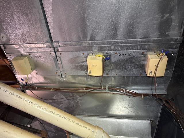 Responded to a heating control issue for a homeowner in New Hope, PA 18938. The first-floor zone was turning on by itself even though the Nest app showed it as OFF, and the basement zone damper was disconnected and stuck halfway open. We diagnosed a failing zoning control for the main floor and recommended replacing the full 3-zone system with updated smart thermostats for reliable operation. The customer was relieved to finally understand the cause and appreciated having a clear solution for long-term peace of mind.
