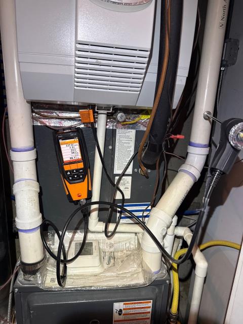 Wrapped up a visit to a new customer in Philadelphia, PA 19130, who requested a full furnace inspection for a property he’s preparing to sell. The buyer’s home inspector noted heavy internal corrosion, rust from past condensation issues, and exhaust fumes being drawn back into the fresh air intake, creating a serious carbon monoxide concern. The system is a 7-year-old Goodman gas furnace with no maintenance history, located in a third-floor closet. We completed a thorough diagnostic and confirmed the findings, documenting the issues for his records. Based on the severity of the damage and safety risks, we recommended a full furnace replacement as the most reliable solution moving forward, so he can meet inspection requirements before closing.