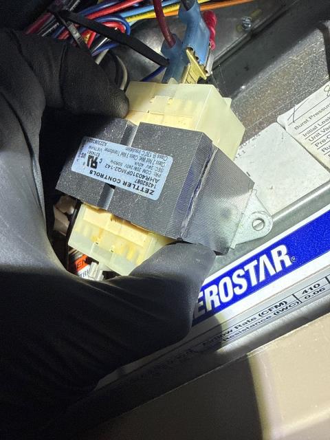 Performed a diagnostic visit at an existing customer’s home in Philadelphia, PA 19114, to investigate a constant noise coming from a recently installed HVAC system (August 2024), even when the system was turned off. During the inspection, we identified that the transformer was creating vibration against the metal cabinet, causing the persistent sound; we installed rubber isolation grommets between the transformer and the housing to absorb vibration and eliminate the noise. The system was tested afterward and confirmed to be heating and operating normally, giving the homeowner peace of mind that no components are running unnecessarily or at risk of premature failure.